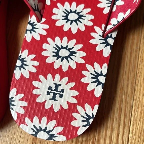 Tory Burch Melody Criss Cross Leather Sandals Sz 9 - Picture 7 of 15